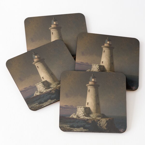 Item preview, Lonely Lighthouse at Sunset — Guardian of the Sea designed and sold by ZYVARENNE.