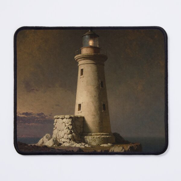 Item preview, Lonely Lighthouse at Sunset — Guardian of the Sea designed and sold by ZYVARENNE.