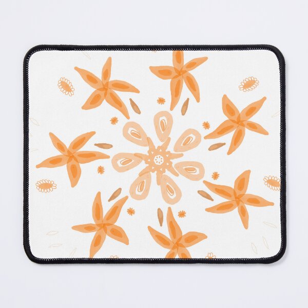 Item preview, Orange Floral Mandala designed and sold by Mabocoh.