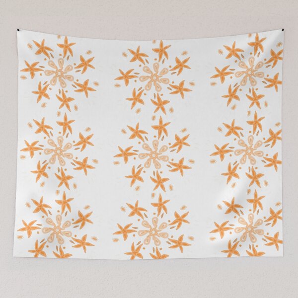 Item preview, Orange Floral Mandala  designed and sold by Mabocoh.