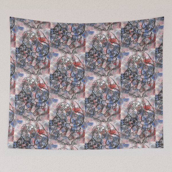 Item preview, Punch and Judy (red, blue and white) designed and sold by Life's eye Art and photography.