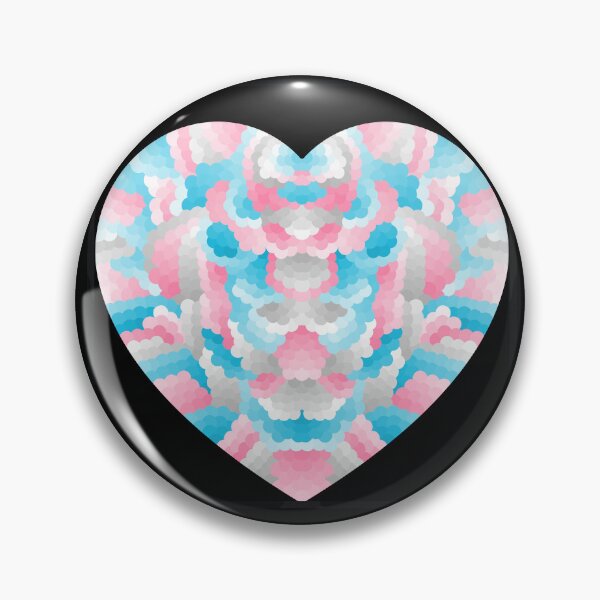 Item preview, Subtle Trans Pride Heart - Version 1 designed and sold by JayMakesTiktok.