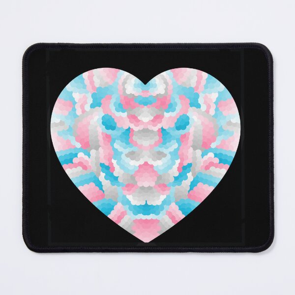 Item preview, Subtle Trans Pride Heart - Version 1 designed and sold by JayMakesTiktok.