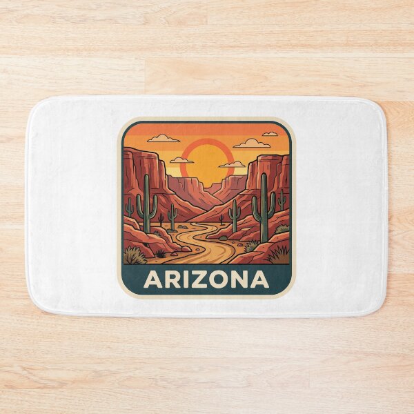 Item preview, Vintage Arizona Desert Canyon Saguaro Travel Badge designed and sold by Paper Drip.