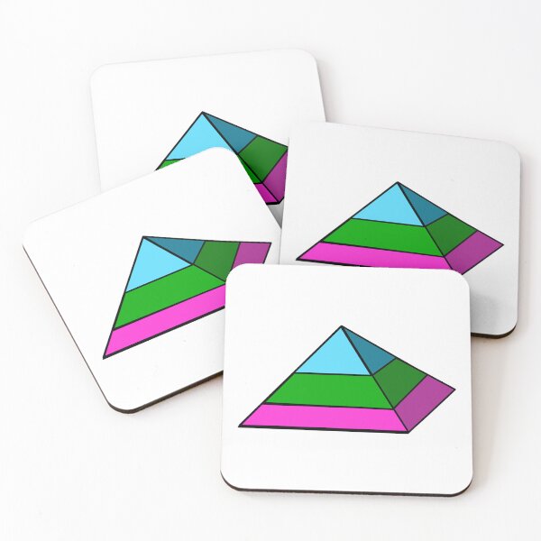Artikelvorschau, Pyramidenförmige Pride-Flagge, polysexuell entworfen und verkauft von HarveyHandcraftsandDesigns.