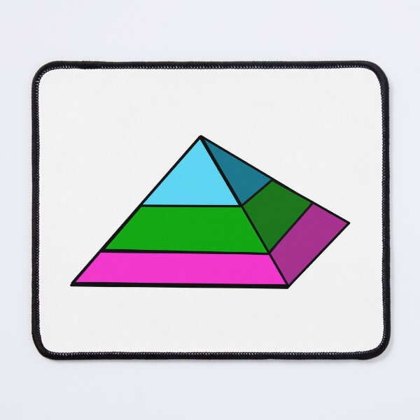 Item preview, Pyramid Pride Flag Polysexual designed and sold by HarveyHandcraftsandDesigns.