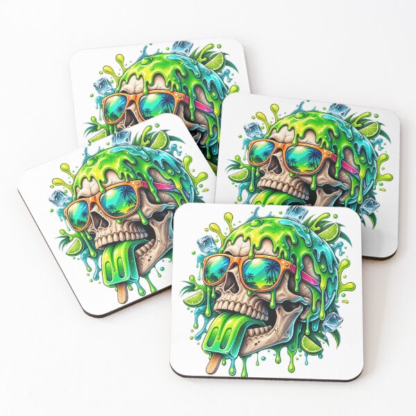 Item preview, Tropical Skull Popsicle Summer designed and sold by VYBORA Studio.