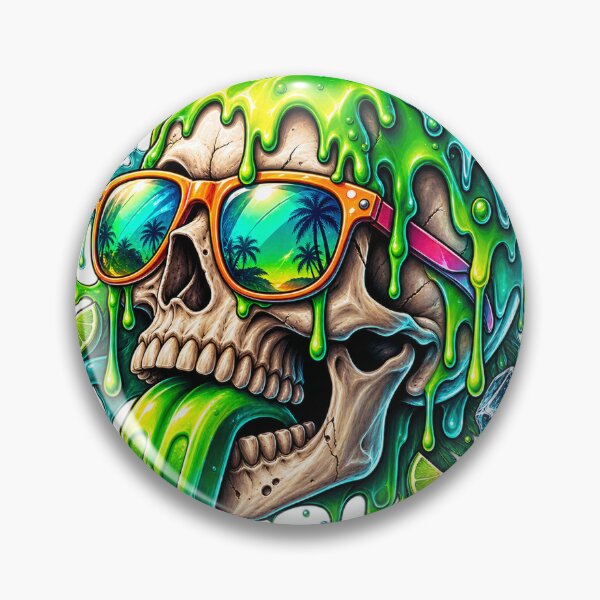 Item preview, Tropical Skull Popsicle Summer designed and sold by VYBORA Studio.