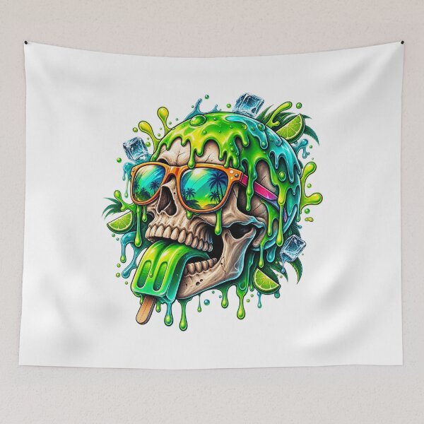 Item preview, Tropical Skull Popsicle Summer designed and sold by VYBORA Studio.