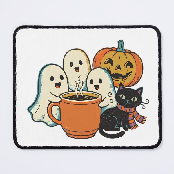 Item preview, Cute Ghosts Coffee Mug Halloween Pumpkin Black Cat designed and sold by abdelski.