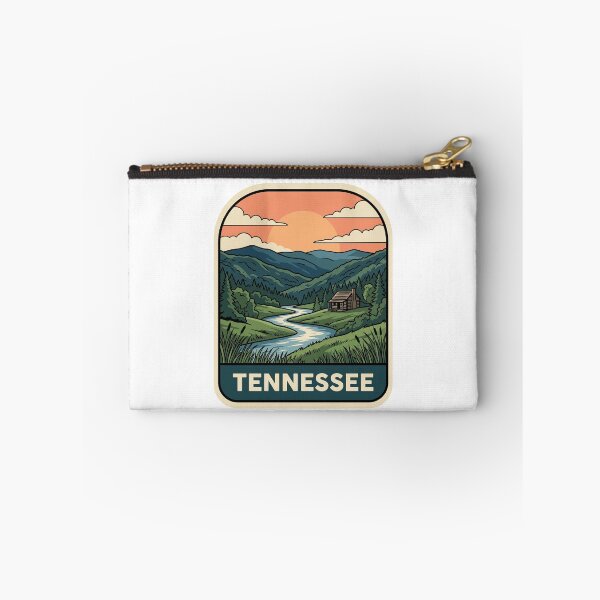 Item preview, Retro Tennessee Smoky Mountains Log Cabin Travel Graphic designed and sold by Paper Drip.