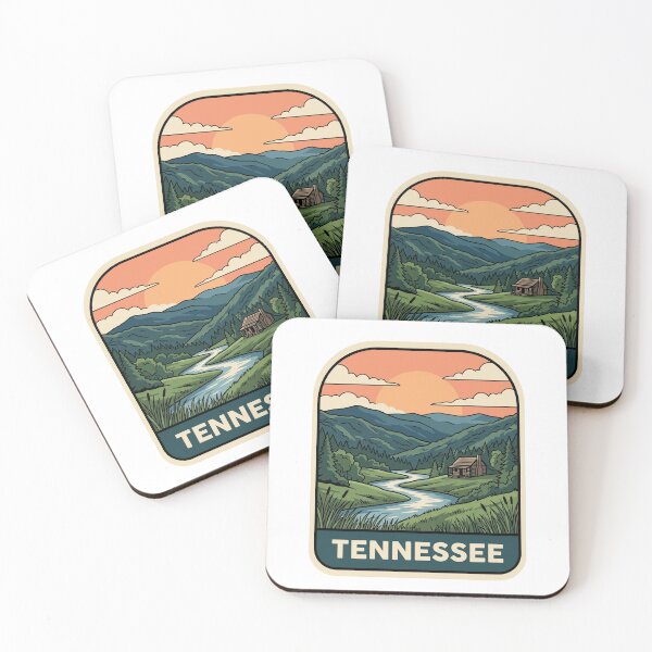 Item preview, Retro Tennessee Smoky Mountains Log Cabin Travel Graphic designed and sold by Paper Drip.