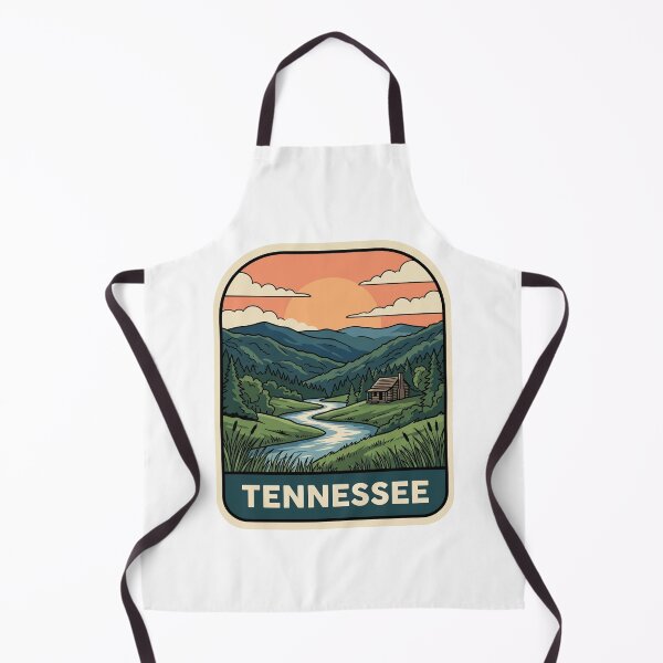Item preview, Retro Tennessee Smoky Mountains Log Cabin Travel Graphic designed and sold by Paper Drip.