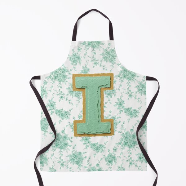 Item preview, Green Letter i Floral Monogram designed and sold by ITCHAWAWAA.