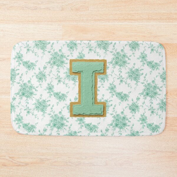 Artikelvorschau, Grüner Buchstabe i Blumenmonogramm entworfen und verkauft von ITCHAWAWAA.