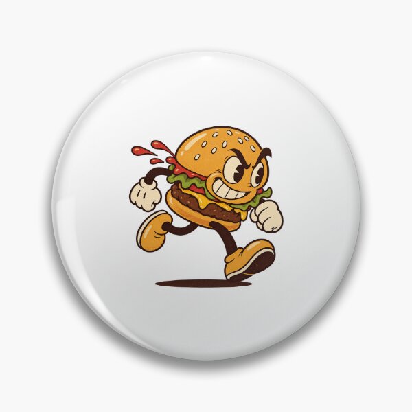 Item preview, Bold Hamburger Sprinting With Determination designed and sold by HoopeStylee.