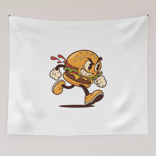 Item preview, Bold Hamburger Sprinting With Determination designed and sold by HoopeStylee.