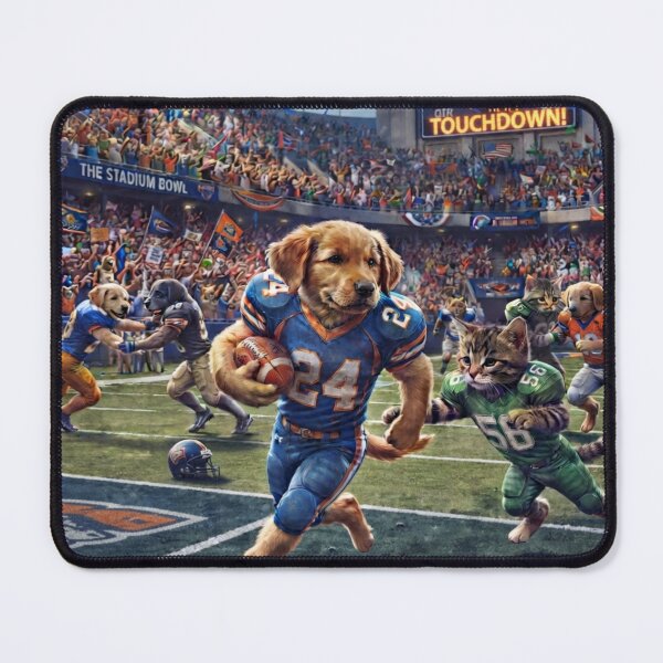 Item preview, Puppies and kittens playing football designed and sold by Moms Dads and Grandparents .