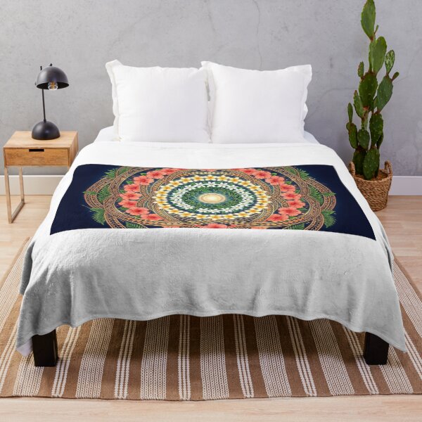 Item preview, Floral Mandala — Hibiscus, Tiaré & Frangipani, Glowing Heart designed and sold by Hawaii26.