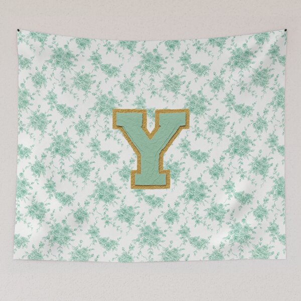 Item preview,  Green Letter Y Floral Monogram designed and sold by ITCHAWAWAA.