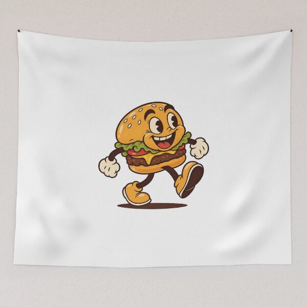 Item preview, Happy Hamburger Walking With A Smile designed and sold by HoopeStylee.