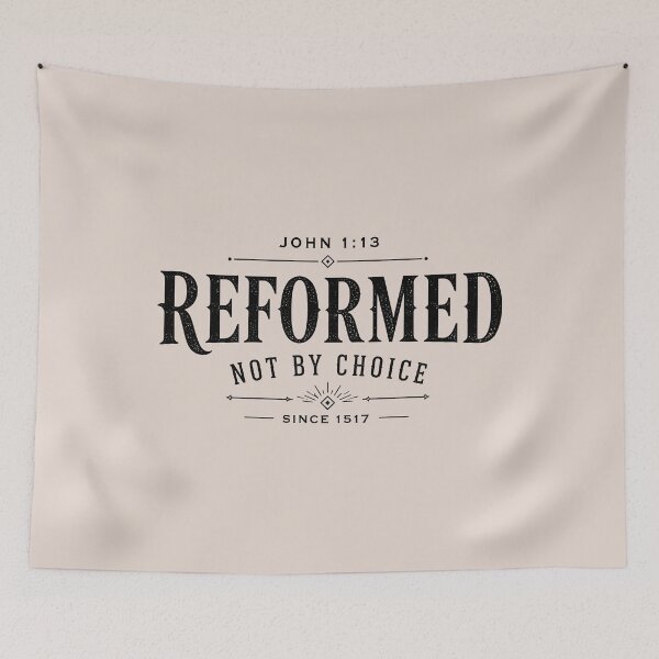 Item preview, Reformed Theology John 1:13 Christian - Not By Choice - Black designed and sold by Glory After Tears.