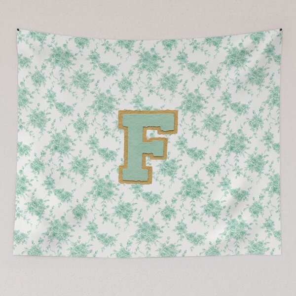 Item preview,  Letter F Floral Monogram designed and sold by ITCHAWAWAA.
