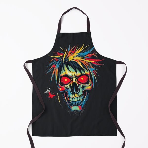 Item preview, Neon Skull and Butterfly Art - Gothic Cyberpunk Halloween Graphic designed and sold by ERODED SELF.