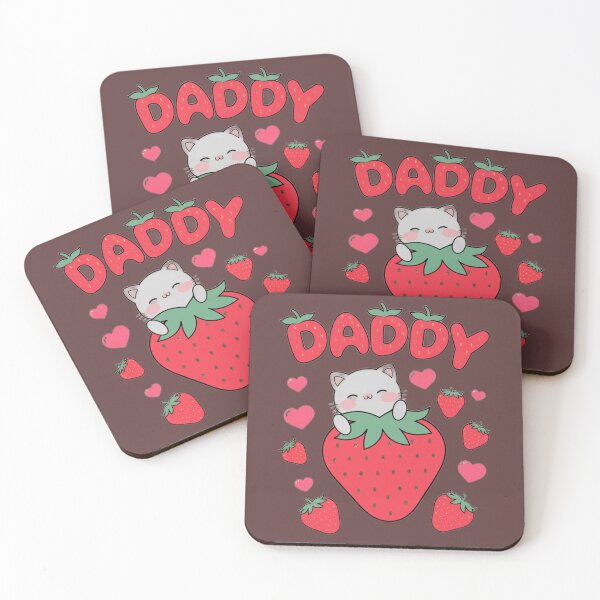Item preview, Cute Strawberry Cat Daddy designed and sold by MOCH- ART.
