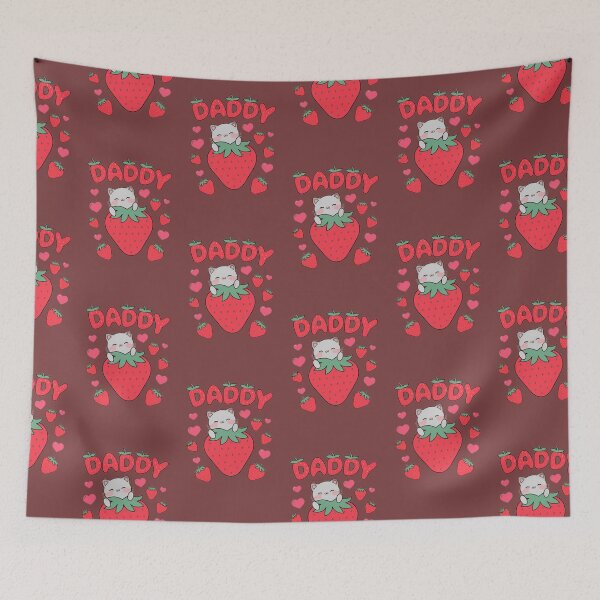 Item preview, Cute Strawberry Cat Daddy designed and sold by MOCH- ART.