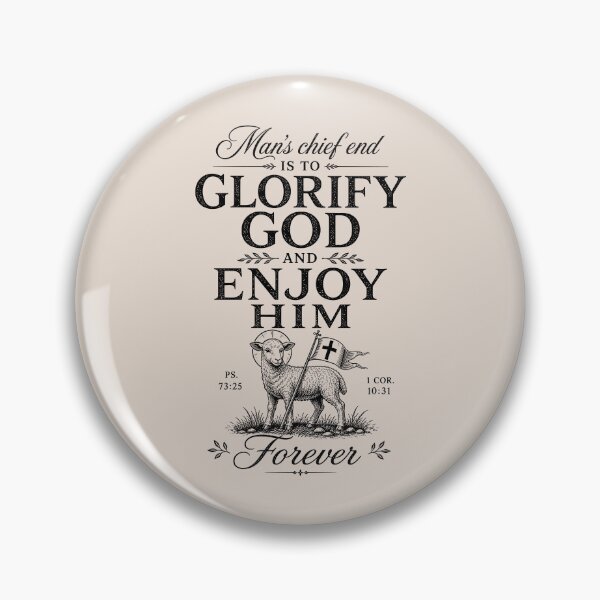 Item preview, Reformed Theology Glorify God Christian Westminster Quote - Black designed and sold by Glory After Tears.