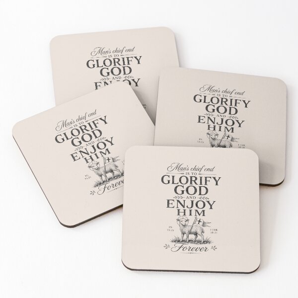 Item preview, Reformed Theology Glorify God Christian Westminster Quote - Black designed and sold by Glory After Tears.