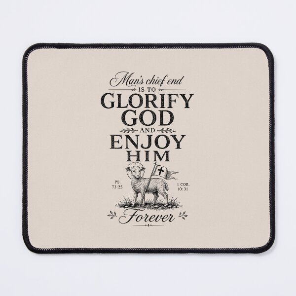 Item preview, Reformed Theology Glorify God Christian Westminster Quote - Black designed and sold by Glory After Tears.