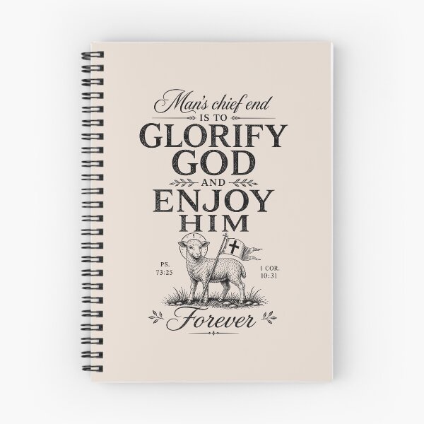 Item preview, Reformed Theology Glorify God Christian Westminster Quote - Black designed and sold by Glory After Tears.