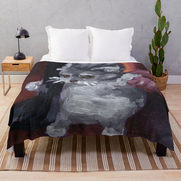 Item preview, cat holding chair meme - acrylic painting designed and sold by crissini.