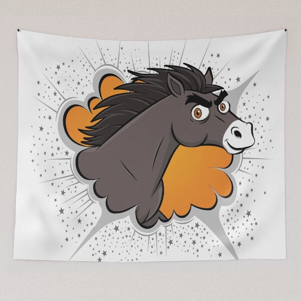 Item preview, The caricature of an Abaga horse's head designed and sold by Cheval-de-coeur.