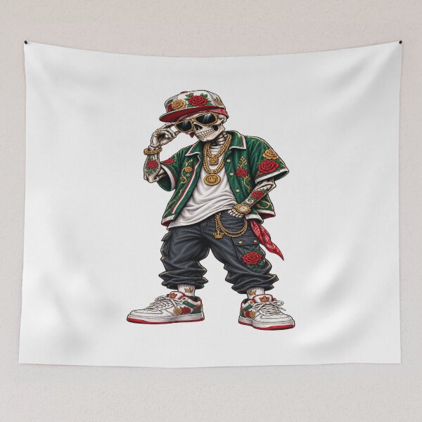 Item preview, Rose Street Skeleton Urban Streetwear designed and sold by VYBORA Studio.