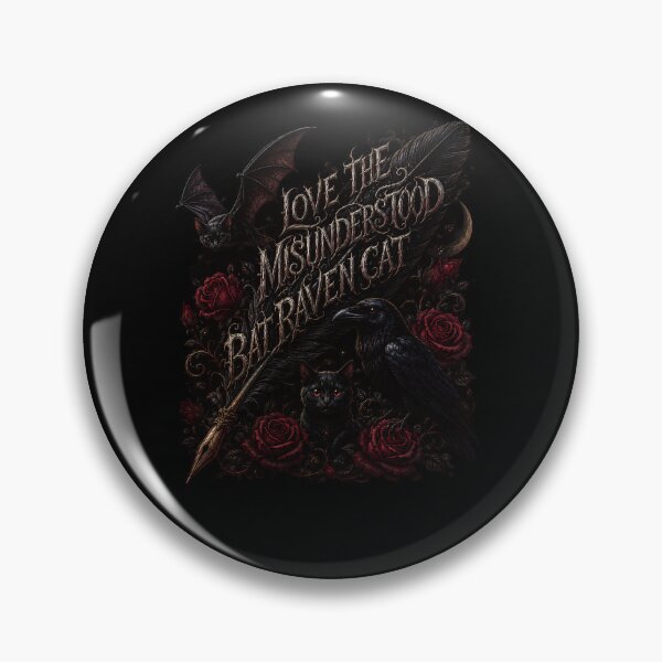 Item preview, Love The Misunderstood Bat Raven Cat, Dark Fantasy Art, Gothic Aesthetic, Witchcore, Black Cat Lovers, Vampire Vibes, designed and sold by Crystal-Tree.