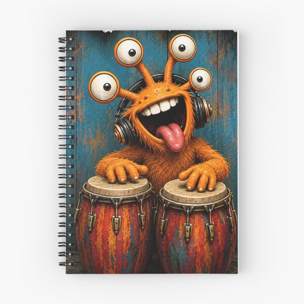 Item preview, Funny Alien Drummer Playing Conga Drums designed and sold by Joy-Points.