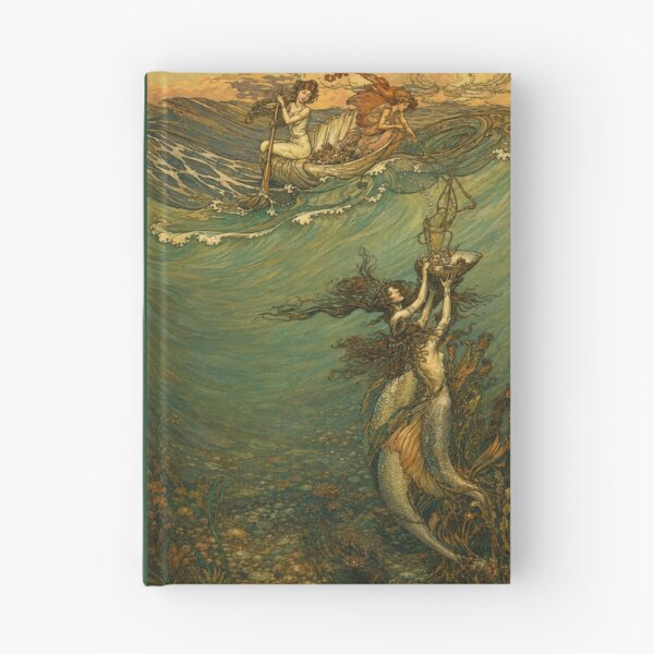 Item preview, Mermaid Fantasy Illustration by Arthur Rackham for Fantsy Lovers designed and sold by RickE.