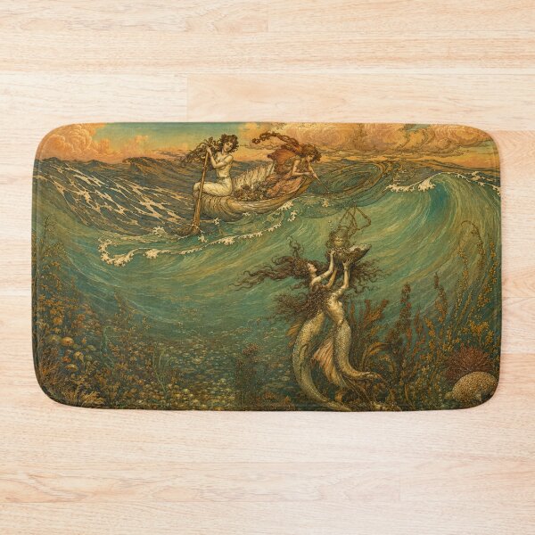 Item preview, Mermaid Fantasy Illustration by Arthur Rackham for Fantsy Lovers designed and sold by RickE.