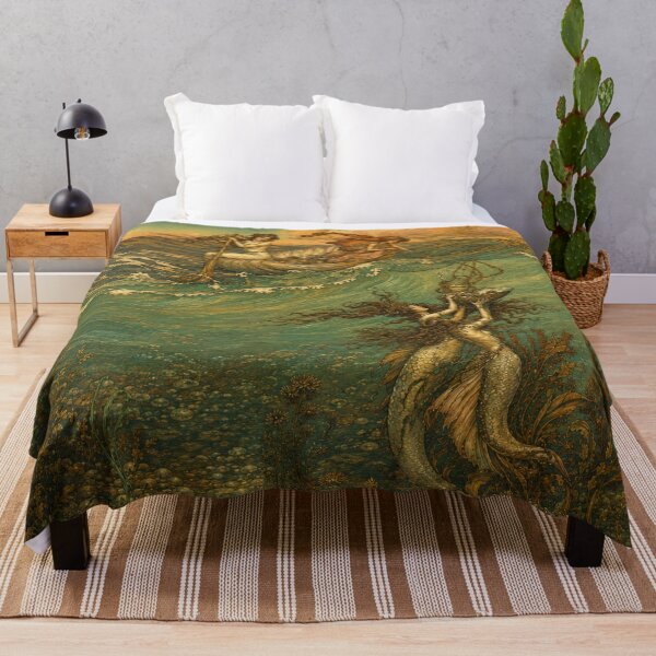 Item preview, Mermaid Fantasy Illustration by Arthur Rackham for Fantsy Lovers designed and sold by RickE.