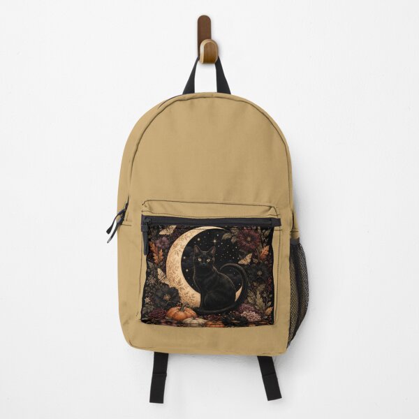 Item preview, Botanical Black Cat – Celestial Autumn Moon Garden Art designed and sold by astersgraphics.