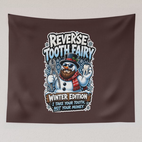 Item preview, Reverse Tooth Fairy Winter Edition Snowman Design designed and sold by FABIOLA1970.
