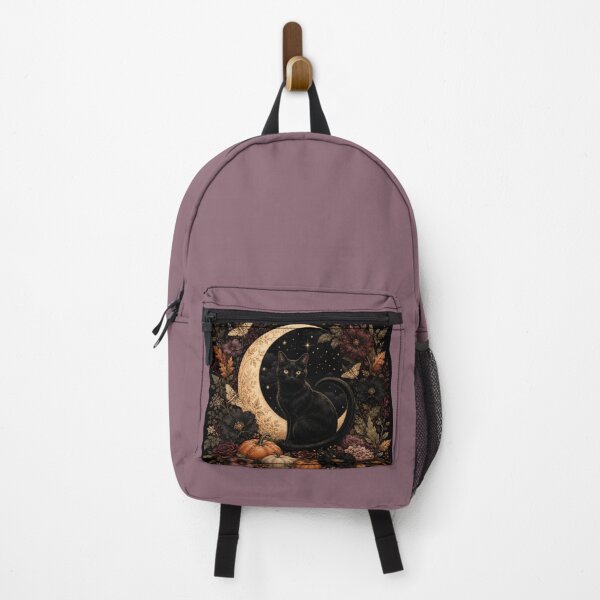 Item preview, Botanical Black Cat – Celestial Autumn Moon Garden Art designed and sold by astersgraphics.