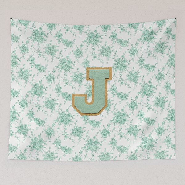 Item preview,  Vintage Floral Letter J Monogram designed and sold by ITCHAWAWAA.