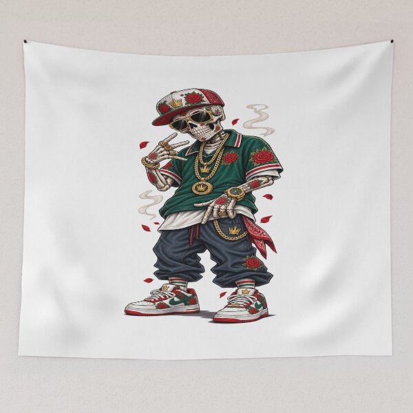 Item preview, Rose Street Skeleton Urban Streetwear designed and sold by VYBORA Studio.
