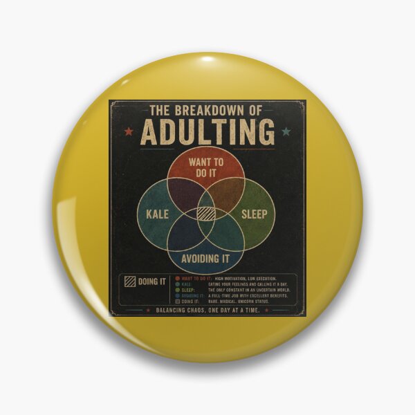 Item preview, The Breakdown of Adulting designed and sold by TheHodgePodge.