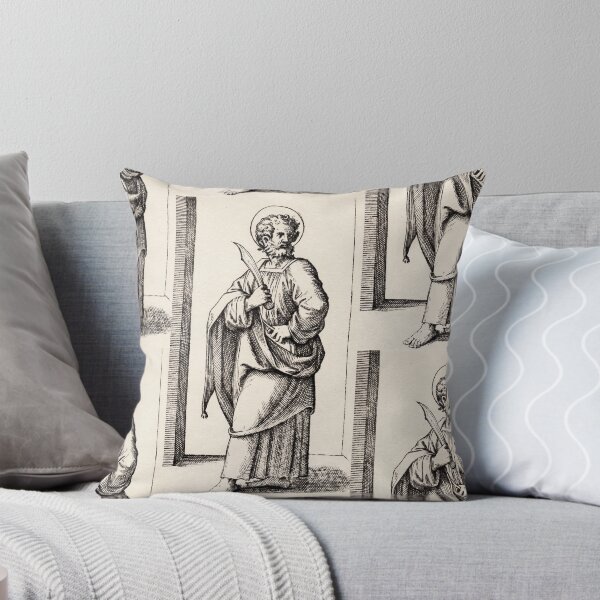 Item preview, Saint Bartholomew Apostle with Knife Engraving designed and sold by artofuniverse.