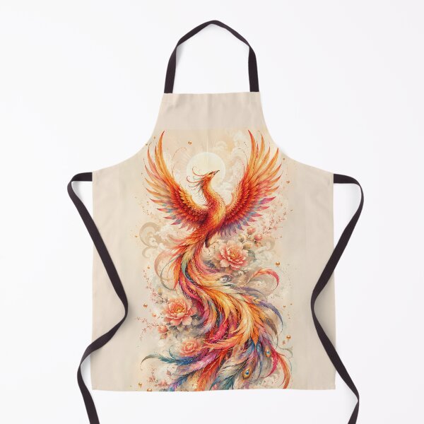 Item preview, Phoenix Floral Fantasy Art – Colorful Rising Firebird designed and sold by ManJiangHong.